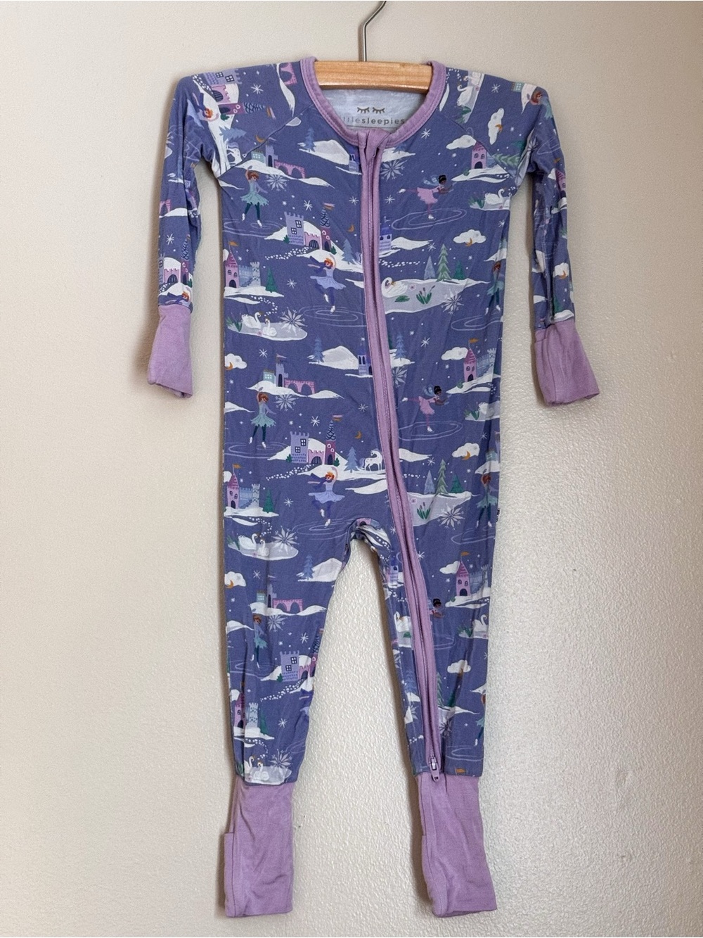 Little Sleepies winter ice princess pajamas 6-12 months
